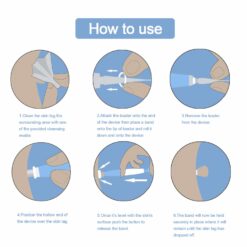 LESCOLTON Auto Skin Tag Remover Painless Mole Wart Remover Skin Tag Removal Kit with Cleansing Swabs Facial Beauty Tool Home Use color: 40 Bands|60 Bands|80 Bands  New Arrivals Uncategorized Skin Care Best Sellers