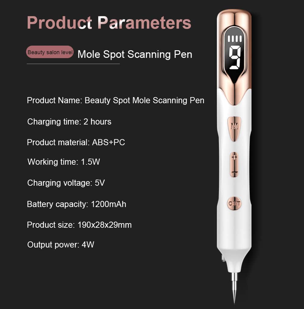 Laser Plasma Pen for Skin Tag Remover Freckle Black Dot Papilloma Warts Mole Pimples Tattoo Removal Laser Pen Beauty Care Tools