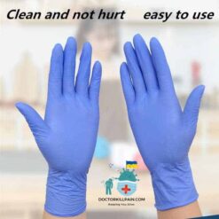 Latex Rubber Medical Gloves Package color: Purple blue 100pcs|Purple blue 50pcs  New Arrivals Protection Against COVID-19 Protective Gloves Best Sellers