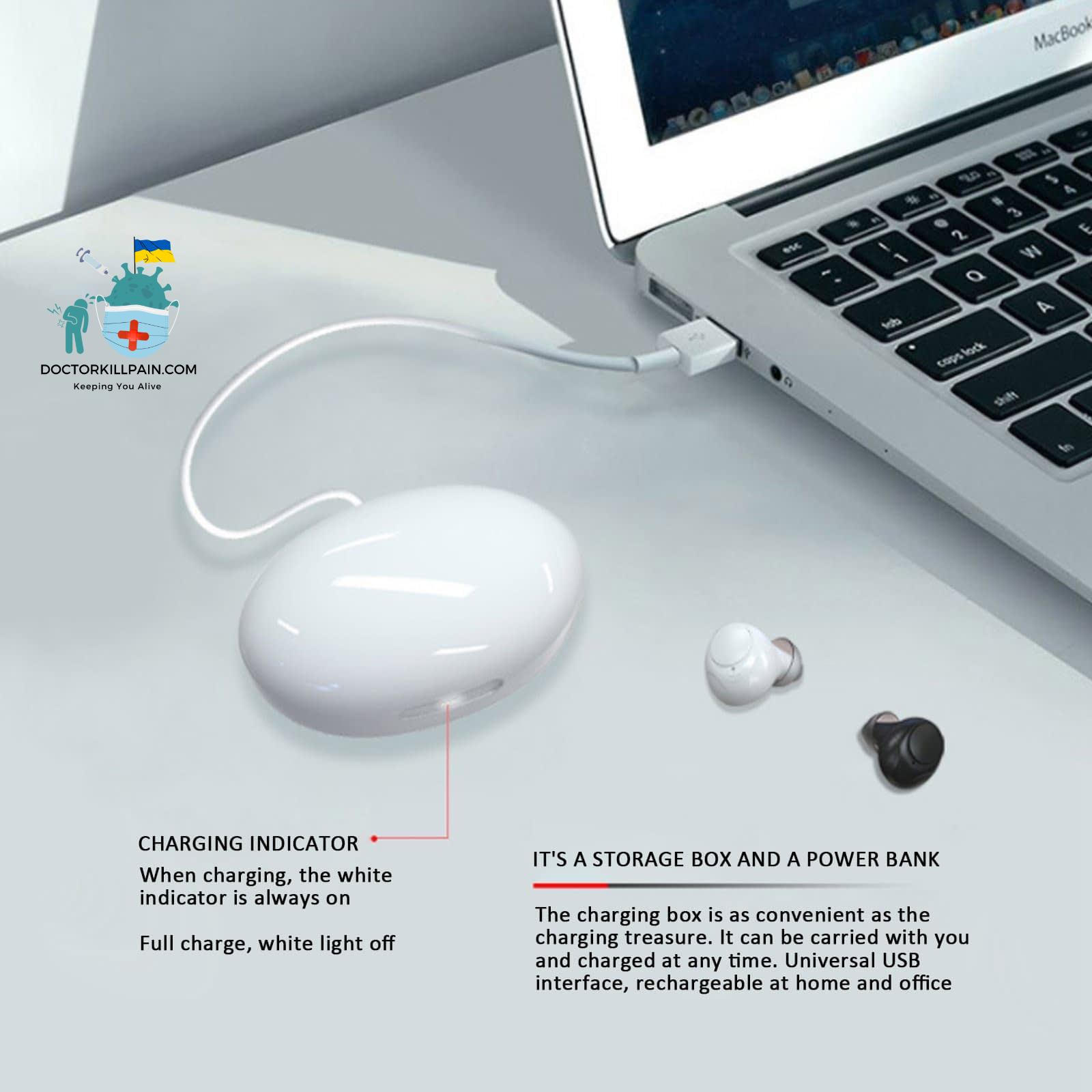 1 Pair USB Rechargeable Mini In Ear Portable Invisible Hearing Aids Assistant Adjustable Tone Sound Amplifier For Deaf Elderly