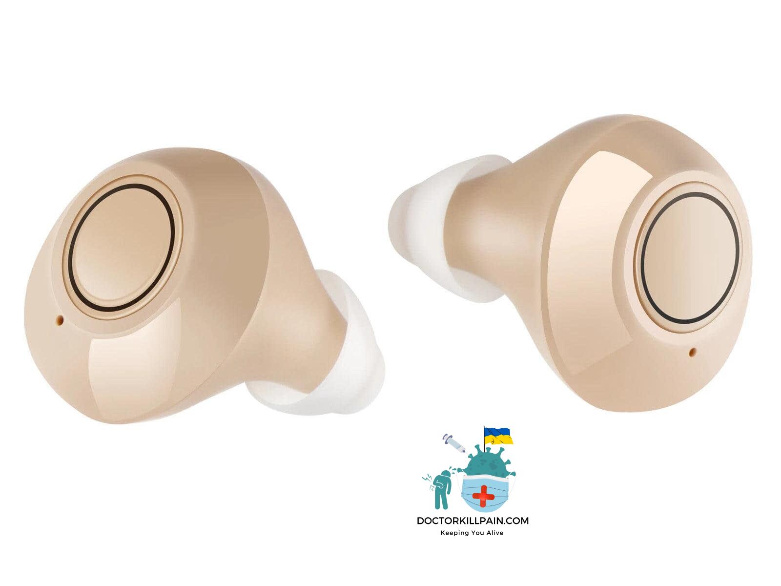 1 Pair USB Rechargeable Mini In Ear Portable Invisible Hearing Aids Assistant Adjustable Tone Sound Amplifier For Deaf Elderly