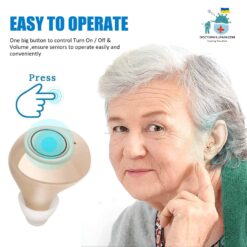 Lightweight Comfortable Wireless Hearing Aids color: beige|Black 2021|Skin Color|White 2021|Black|White  Best Hearing Aids In 2022 New Arrivals Best Sellers