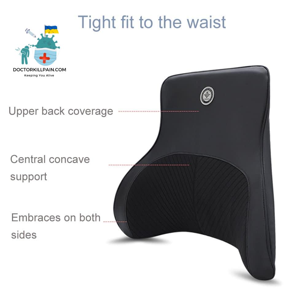 JINSERTA Car Massage Neck Support Pillow Seat Back Support Headrest Pillow Simulation Human Massage Travel Pillow Accessories
