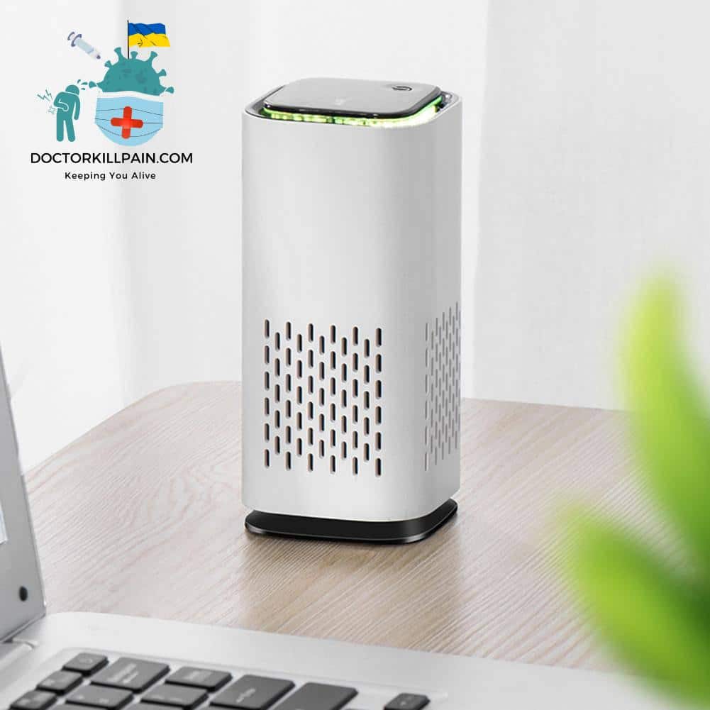 Portable Air Purifier With Carbon Filter And Light color: Black|Green|White  New Arrivals As Seen On TV Best Sellers