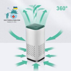 Portable Air Purifier With Carbon Filter And Light color: Black|Green|White  New Arrivals As Seen On TV Best Sellers