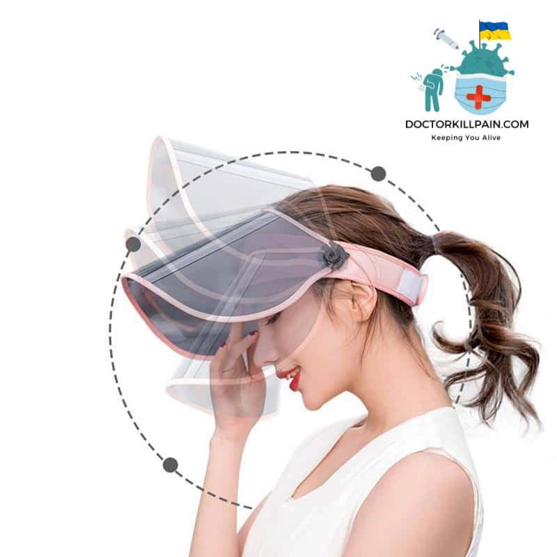 Premium Face Shield with UV Protection color: beige|Pink|Purple|Sky Blue|Gray with 2 Filters|Black  New Arrivals Protection Against COVID-19 Face Masks & Face Shields Face Shields Face Shields For Adults Best Sellers