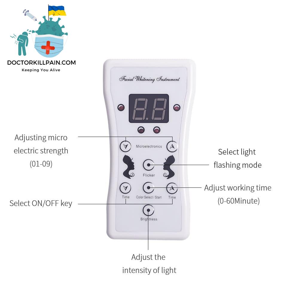 Foreverlily 7 Colors Led Facial Mask Led Korean Photon Therapy Face Mask Machine Light Therapy Acne Mask Neck Beauty Led Mask