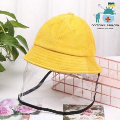 Protective Face Shield Cap For Kids color: beige|black|black|Khaki|Pink|pink|Purple|Red|red|red|yellow|Gray with 2 Filters|Black|Blue|Yellow  New Arrivals Protection Against COVID-19 Face Masks & Face Shields Face Shields Face Shields For Kids Best Sellers