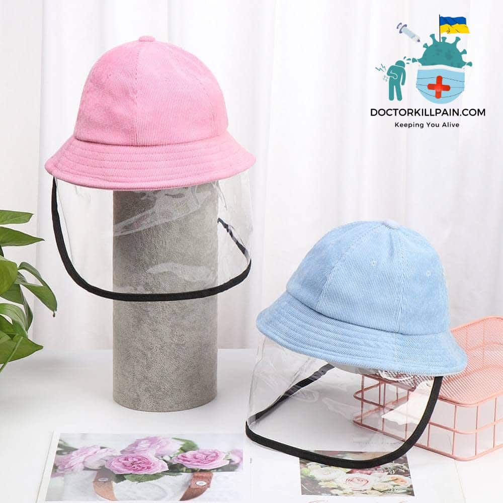 Protective Face Shield Cap For Kids color: beige|black|black|Khaki|Pink|pink|Purple|Red|red|red|yellow|Gray with 2 Filters|Black|Blue|Yellow  New Arrivals Protection Against COVID-19 Face Masks & Face Shields Face Shields Face Shields For Kids Best Sellers