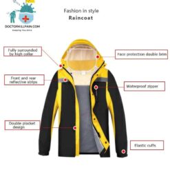 Rain Jacket with Face Shield + FREE Waterproof Pants color: 01|02|03|04|05|06|07|08|09|10|11|12  New Arrivals Protection Against COVID-19 Face Masks & Face Shields Face Masks Face Masks For Adults Face Shields Face Shields For Adults Jackets with Face Mask Protective Suits & Clothing Best Sellers