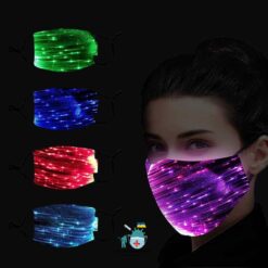 Rechargeable Face Mask With Lights color: Black|White  New Arrivals Protection Against COVID-19 Face Masks & Face Shields Face Masks Face Masks For Adults Safest Face Masks For Kids Best Back to School Face Masks For Kids Best Sellers