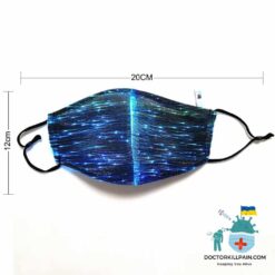 Rechargeable Face Mask With Lights color: Black|White  New Arrivals Protection Against COVID-19 Face Masks & Face Shields Face Masks Face Masks For Adults Safest Face Masks For Kids Best Back to School Face Masks For Kids Best Sellers