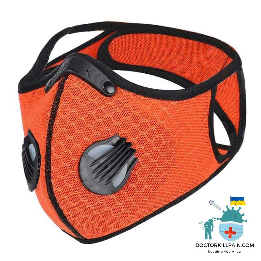 Safe Breathable Face Mask For Biking color: Navy|Orange|Wine|Gray with 2 Filters|Black  New Arrivals Protection Against COVID-19 Face Masks & Face Shields Face Masks Face Masks For Adults Best Sellers