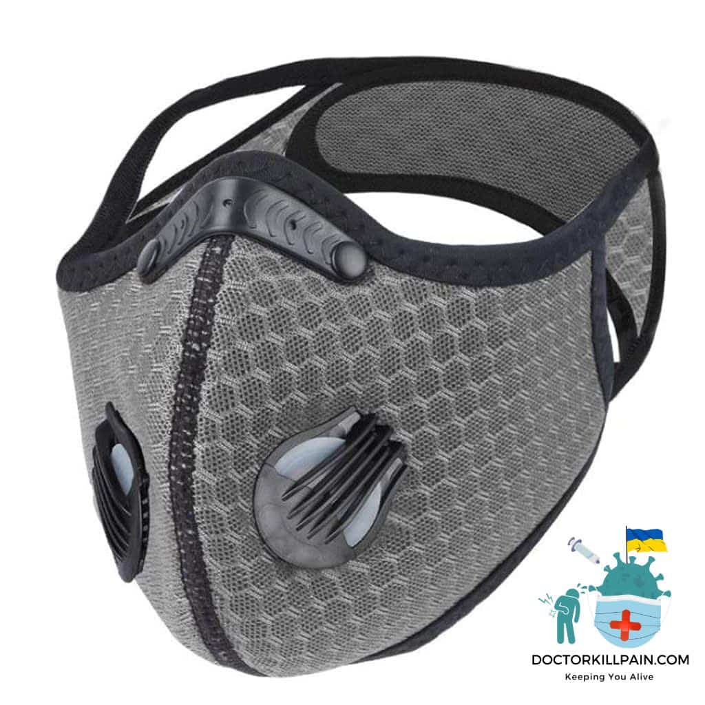 Safe Breathable Face Mask For Biking color: Navy|Orange|Wine|Gray with 2 Filters|Black  New Arrivals Protection Against COVID-19 Face Masks & Face Shields Face Masks Face Masks For Adults Best Sellers