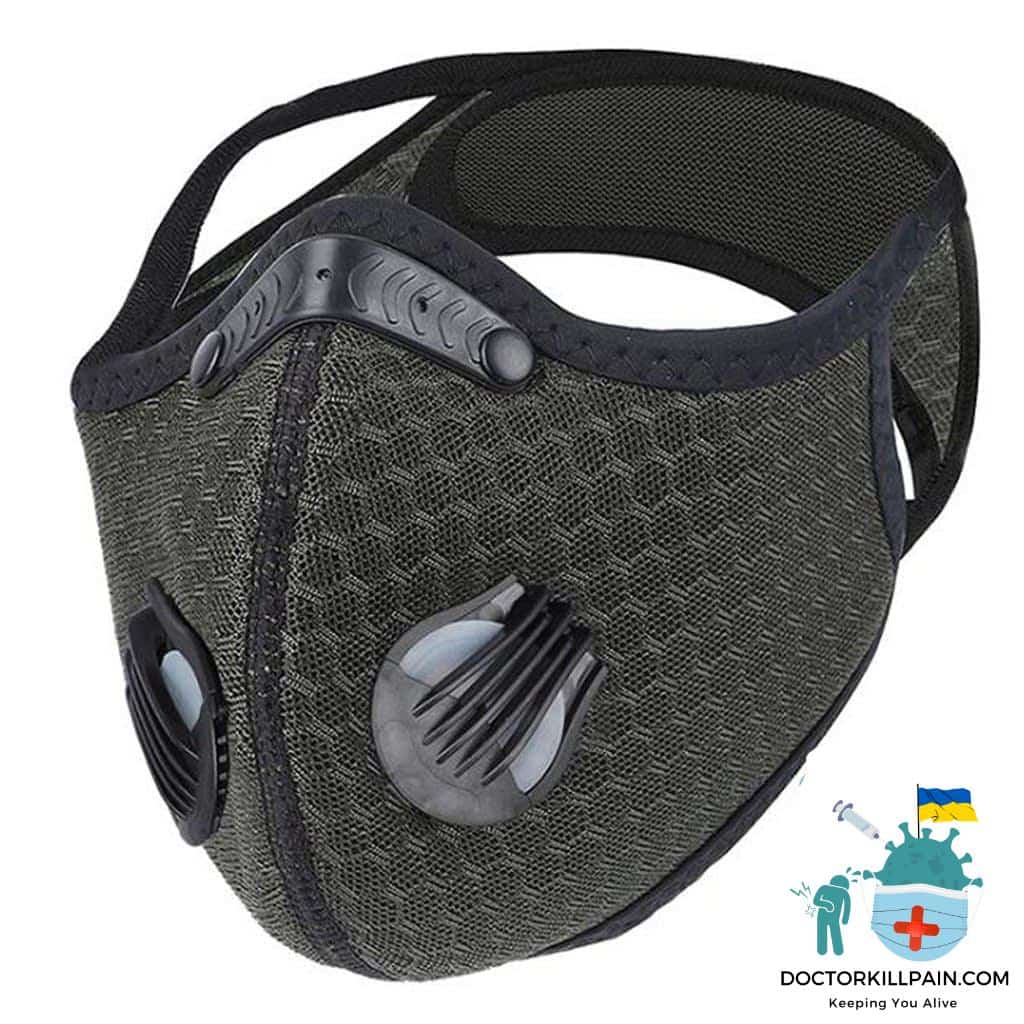 Safe Breathable Face Mask For Biking color: Navy|Orange|Wine|Gray with 2 Filters|Black  New Arrivals Protection Against COVID-19 Face Masks & Face Shields Face Masks Face Masks For Adults Best Sellers