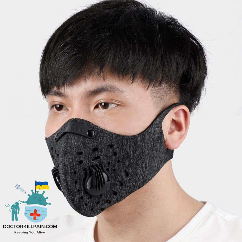 Safe Breathable Face Mask For Biking color: Navy|Orange|Wine|Gray with 2 Filters|Black  New Arrivals Protection Against COVID-19 Face Masks & Face Shields Face Masks Face Masks For Adults Best Sellers