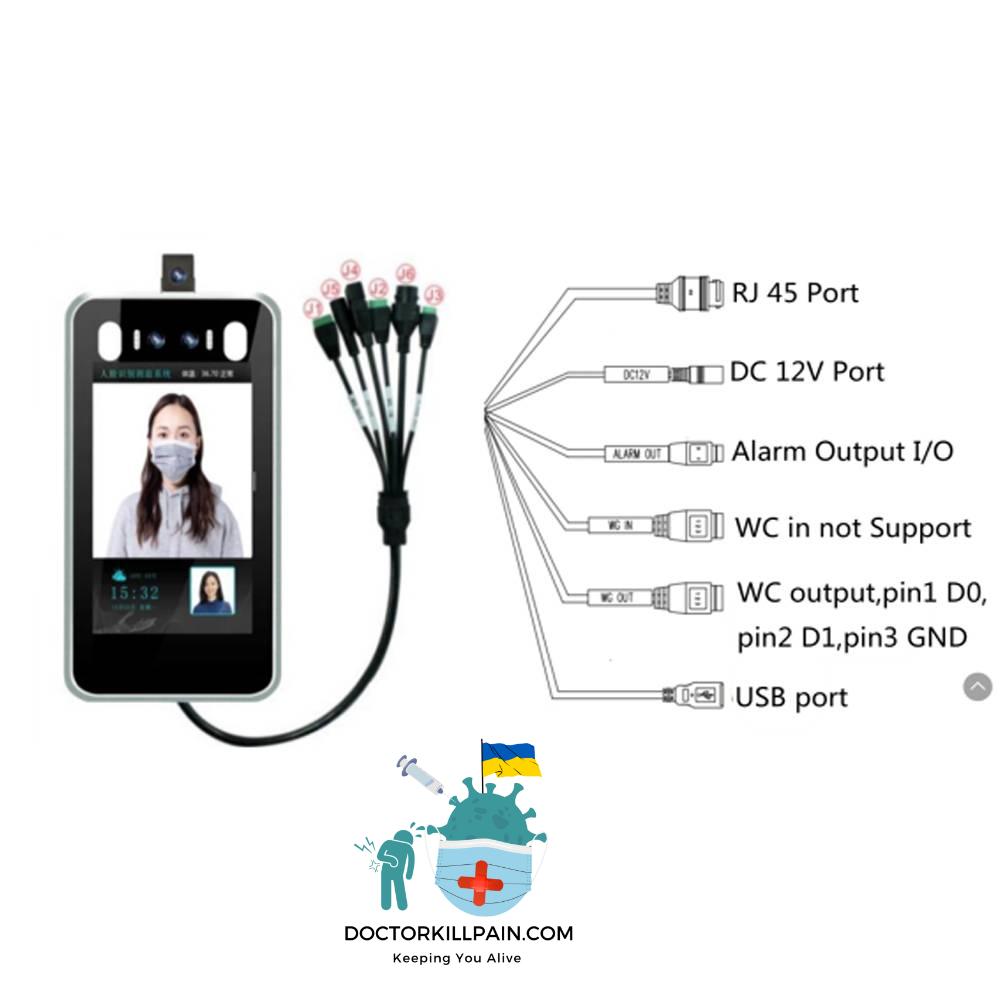 7inch Body Temperature Facial Recognition Camera ip thermal security camera thermal Human Detect Access Control Face Recognize