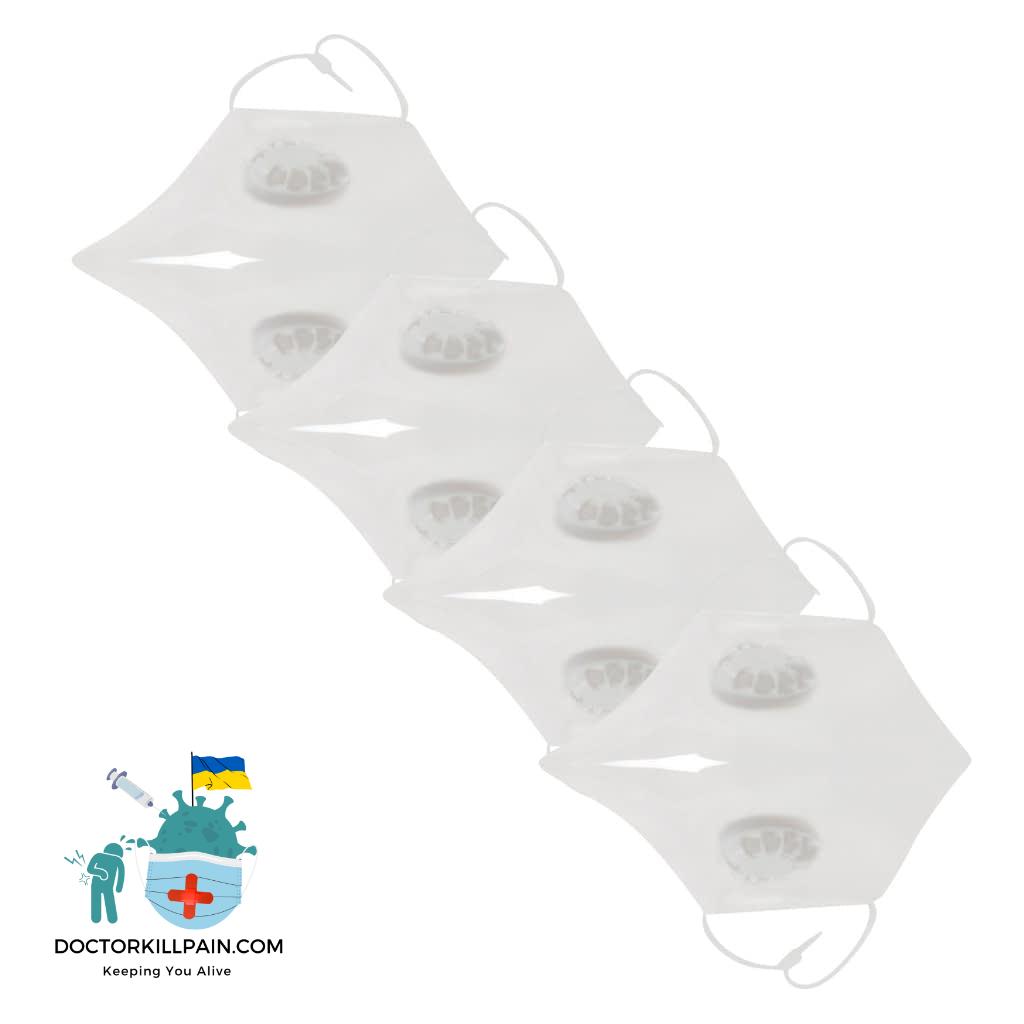 Transparent Mouth Masks For Kids 4pcs Transparent Mask Headband Hiking Scarves Christmas Masks Face Masque Enfant Mascarillas