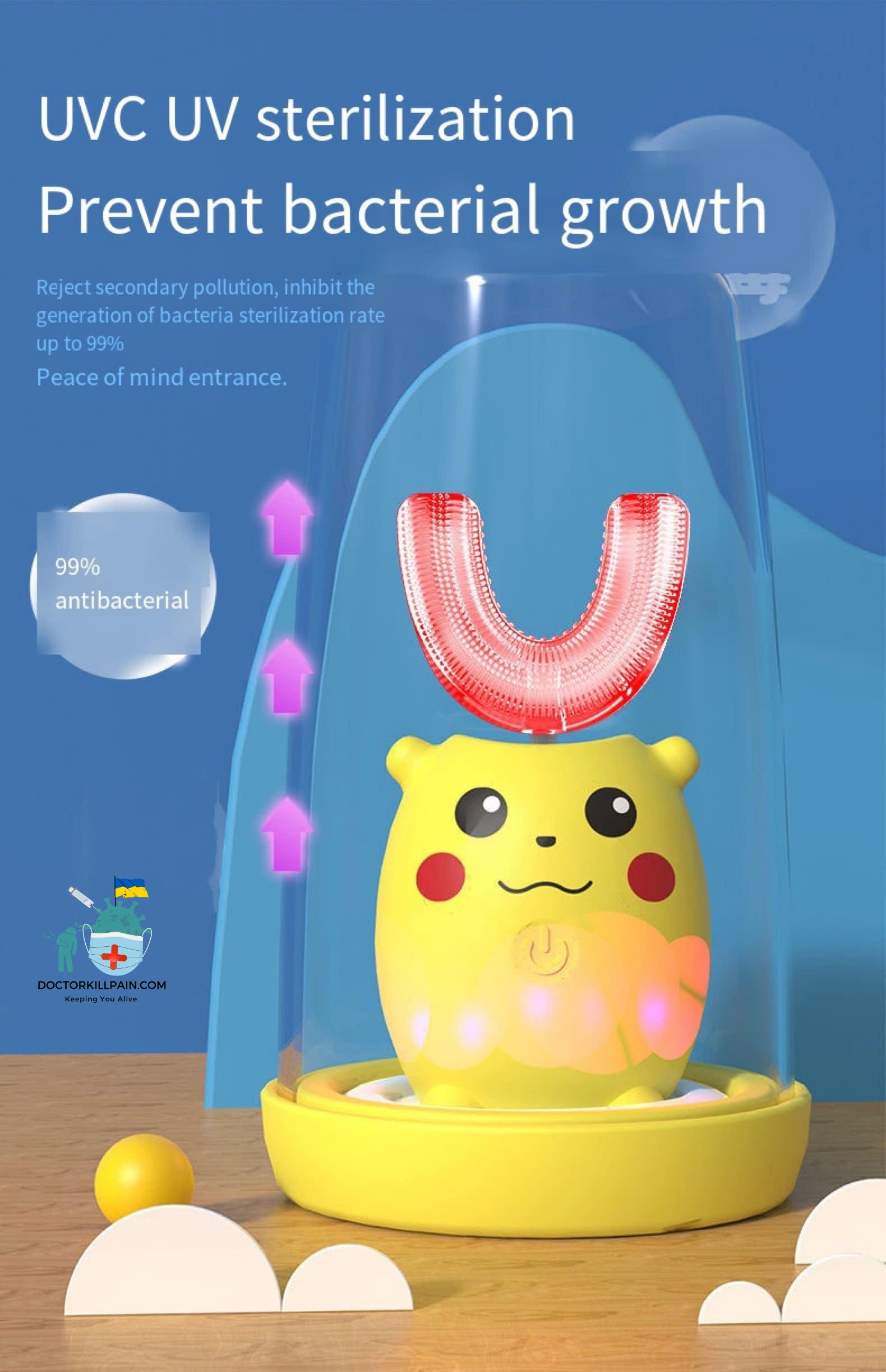 Smart Electric Toothbrush Kids Silicon Automatic Ultrasonic Teeth Tooth Brush Cartoon Pattern Children 360 Degrees XaoMi U Smart Electric Toothbrush Kids Silicon Automatic Ultrasonic Teeth Tooth Brush Cartoon Pattern Children 360 Degrees XaoMi U