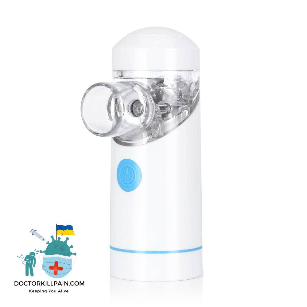 USB Rechargeable Mini Mesh Nebulizer Inhaler Kit Travel Portable Handheld Silent Atomizer for Adult Kids Asthma Rhinitis Cough