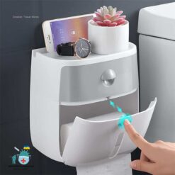 Waterproof Multiuse Plastic Holder For Bathroom color: White  New Arrivals Best Sellers Clearance