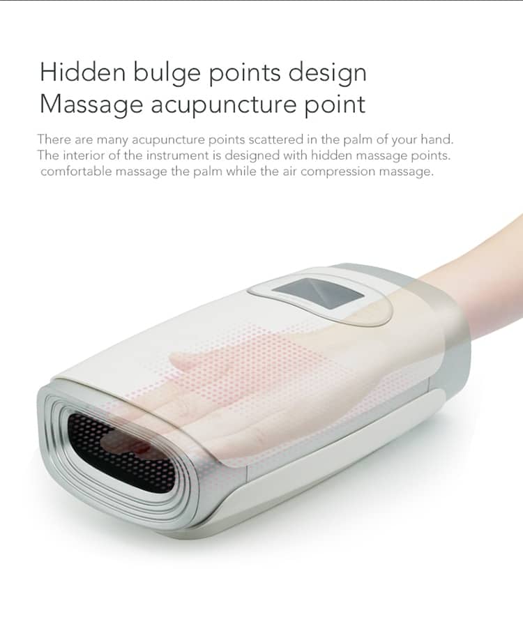 MARESE Electric Palm Hand Massager Air Compression Massage Protector Hot Compress Beauty Hand Care Finger Numbness Pain Relief