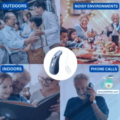 ClearEar Mini™️: Rechargeable Hearing Aid with Intelligent Noise Reduction color: Silver|Skin|Blue  New Arrivals As Seen On TV Best Affordable Hearing Aids Best Sellers