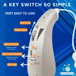 ClearEar Mini™️: Rechargeable Hearing Aid with Intelligent Noise Reduction color: Silver|Skin|Blue  New Arrivals As Seen On TV Best Affordable Hearing Aids Best Sellers