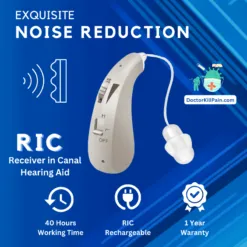ClearEar Mini™️: Rechargeable Hearing Aid with Intelligent Noise Reduction color: Silver|Skin|Blue  New Arrivals As Seen On TV Best Affordable Hearing Aids Best Sellers
