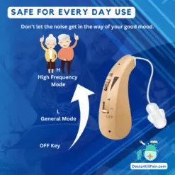 ClearEar Mini™️: Rechargeable Hearing Aid with Intelligent Noise Reduction color: Silver|Skin|Blue  New Arrivals As Seen On TV Best Affordable Hearing Aids Best Sellers