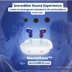 NanoHear™️ Small Affordable Hearing Aids For Moderate to Severe Hearing Loss color: Skin|Blue/Red|Black  New Arrivals Best Affordable Hearing Aids
