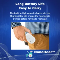 NanoHear™️ Small Affordable Hearing Aids For Moderate to Severe Hearing Loss color: Skin|Blue/Red|Black  New Arrivals Best Affordable Hearing Aids
