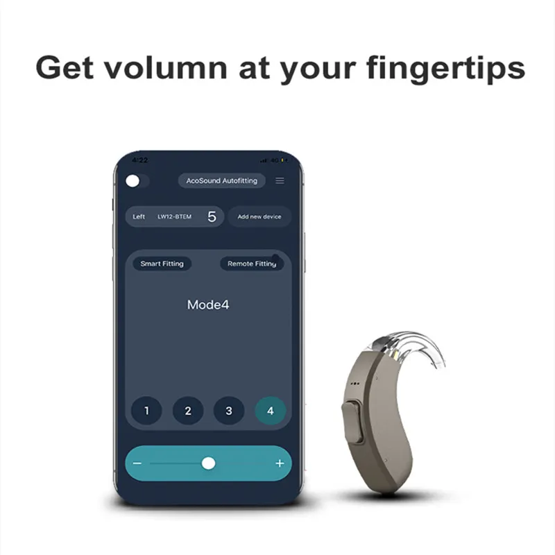 AcoSound 16 Channel 120dB Bluetooth Self-Fitting Digital Hearing Aids For Deafness Programmable Sound Amplifier For Elder New In