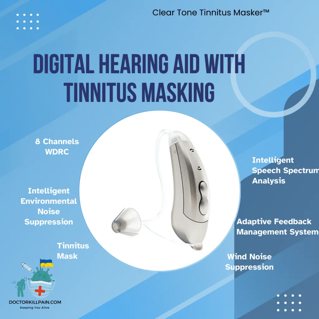 Clear Tone Tinnitus Masker™️ DIGITAL HEARING AID WITH TINNITUS MASKING