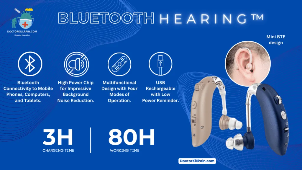 Bluetooth Hearing™️ Hearing Aid With Bluetooth Features