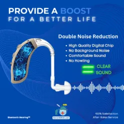 Alternative view of BluetoothHearing 360™ Long-Battery Rechargeable Bluetooth Hearing Aid with Background Noise Reduction
