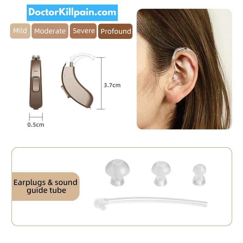 AcoSound 16 Channel 120dB Bluetooth Self-Fitting Digital Hearing Aids For Deafness Programmable Sound Amplifier For Elder New In